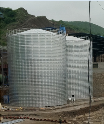 振兴粮食钢板仓的安装全过程不用热焊接